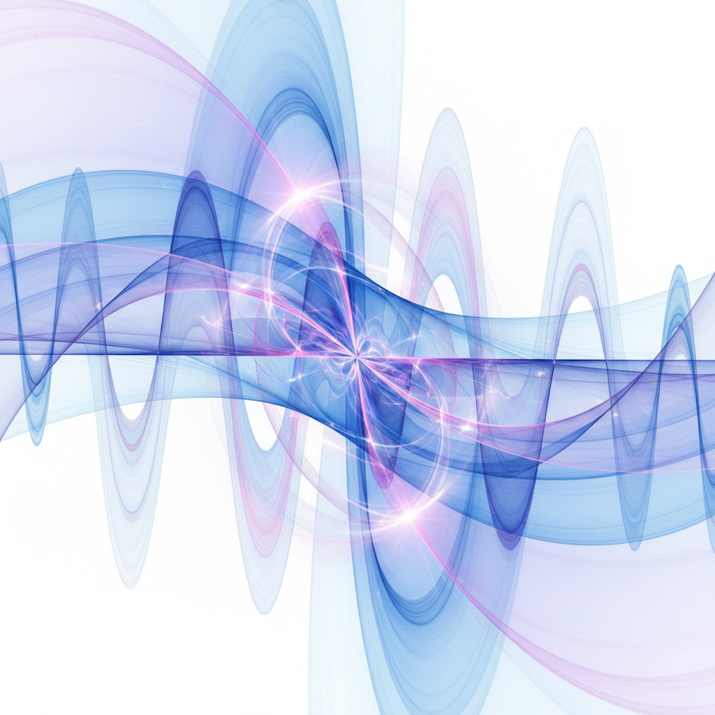 Abstract quantum wave art